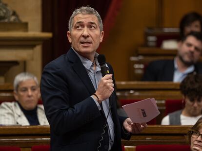 El consejero de Educación, Josep Gonzàlez-Cambray, este miércoles en el Parlament.