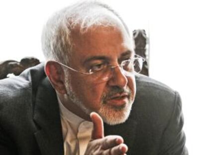 El ministro de Exteriores de Irán, Mohammad Javad Zarif, este martes en Madrid.