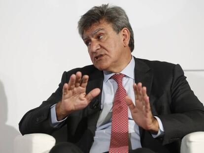 José Antonio Álvarez, CEO del Banco Santander, este miércoles, durante su intervención en el XXVIII Encuentro del sector financiero.