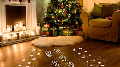 Sorprende a los más pequeños con las huellas de los Reyes Magos y los camellos. GETTY IMAGES.