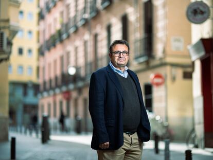 Ignacio Sanchez Cuenca fotografiado el 4 de abril en la zona de Ópera, Madrid.