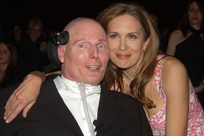 Dana and Christopher Reeve, at the AAFA American Image Awards.