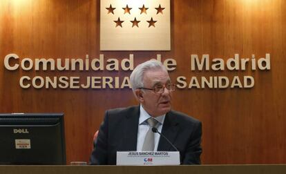 El consejero de Salud de Madrid, Jesús Sánchez Martos.