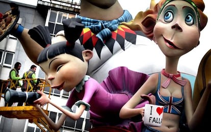 One of the effigies from this year&#039;s Fallas festival.