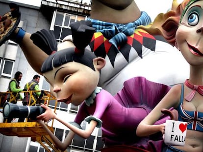One of the effigies from this year&#039;s Fallas festival.