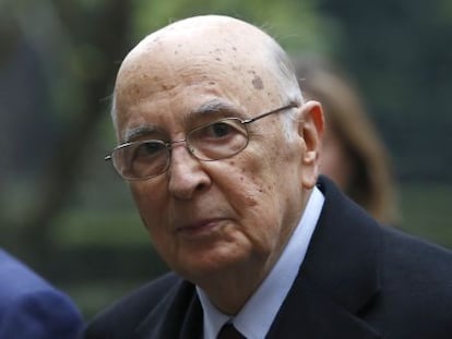 Giorgio Napolitano, en un acto en el Vaticano el pasado febrero.