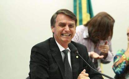 Deputado Jair Bolsonaro no final de 2016.