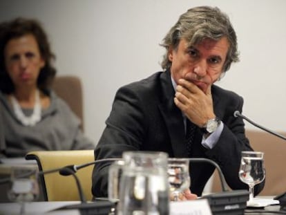 Alfonso del Álamo, durante su intervención en la comisión de investigación del Madrid Arena.