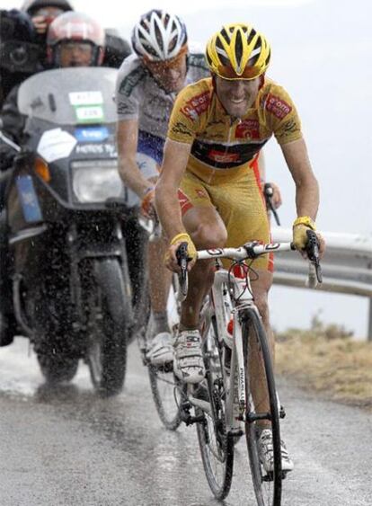 Alejandro Valverde en la subida a La Pandera.