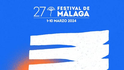 Cartel de la 27ª edición del festival de cine de Málaga