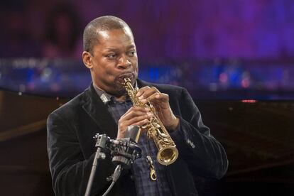 Ravi Coltrane durante su concierto en San Sebastián.