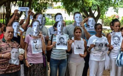 Disidentes protestan en La Habana por el cambio de pol&iacute;tica de EE UU
 