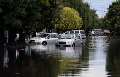 Inundaciones en la ciudad argentina de La Plata.