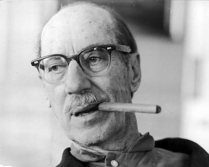 El actor Groucho Marx, en Londres sobre 1971.