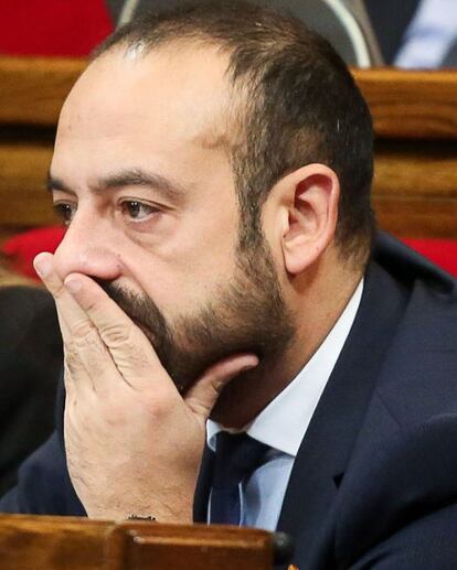 El ex diputado de Ciutadans Jordi Cañas, en el Parlament.