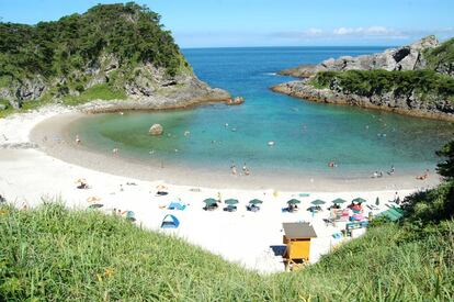 Playa Tomari, en la isla de Shikinejima, administrada por el gobierno metropolitano de Tokio.