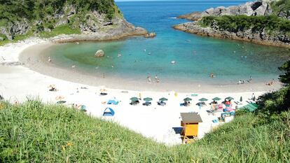 Playa Tomari, en la isla de Shikinejima, administrada por el gobierno metropolitano de Tokio.