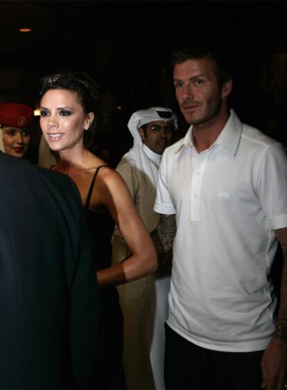 David y Victoria Beckham, en Dubai el pasado mes de enero.