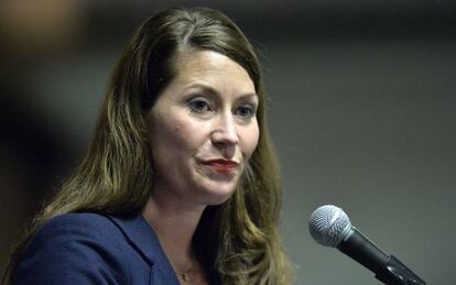 La candidata demócrata por Kentucky Alison Lundergan Grimes