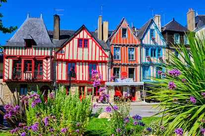 Casas en el golfo de Morbihan, en Vannes.