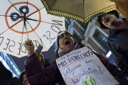 Manifestación contra los recortes en sanidad, en Madrid.