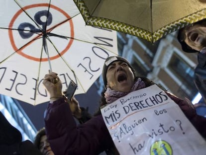 Manifestaci&oacute;n contra los recortes en sanidad, en Madrid.