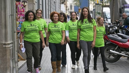 Camareras de piso en la fundación del sindicato Las Kellys, el año pasado.