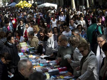Dia de Sant Jordi l'any passat.