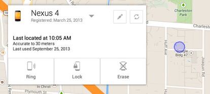 Sistema de localización de móviles de Google.