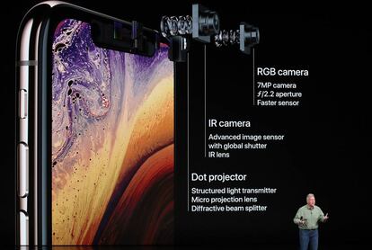 El nuevo procesar A12 permite mejorar aspectos de la cámara del iPhone Xs como el rano dinámico (HDR), logrando imágenes con más detalle tanto en las zonas oscuras como en las claras de la imagen, y también el modo retrato.