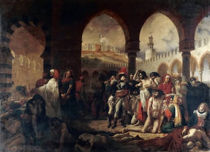 Visita de Bonaparte a las víctimas de la plaga de Jaffa (1804), de Antoine-Jean Gros.