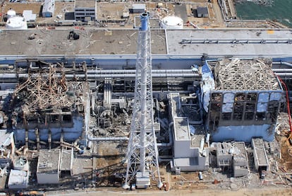 Vista aérea de la central nuclear de Fukushima, en el noreste de Japón.