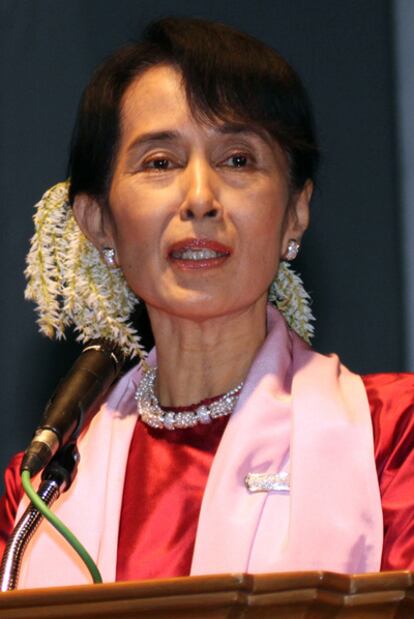 Aung San Suu Kyi.