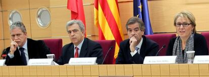 Pedro Viguer, José María Páez, Alfonso González-Guija y María Josep Feliu i Morell.