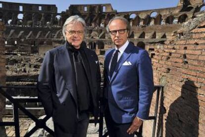 A la izquierda, el presidente de Tod’s, Diego Della Valle. Junto a él, su hermano Andrea, vicepresidente. El primero ocupa el puesto 26º en la lista Forbes de ricos italianos. El segundo, el 37º.