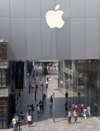 Imagen de una tienda Apple en China.