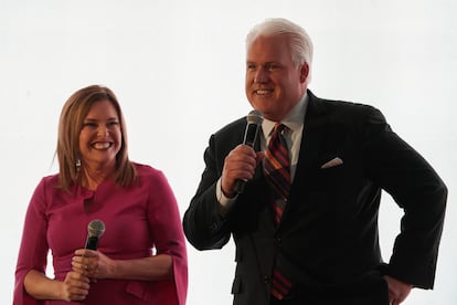 Mercy y Matt Schlapp, en la Conferencia Política de Acción Conservadora celebrada en México en 2022.