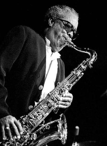 Johnny Griffin en una actuación en Terrasa.