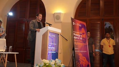 Jesús Herrero en el Centro de Formación de la Cooperación Española en Cartagena de Indias.