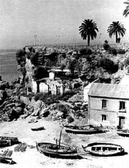 La playa de Calahonda en los años sesenta.