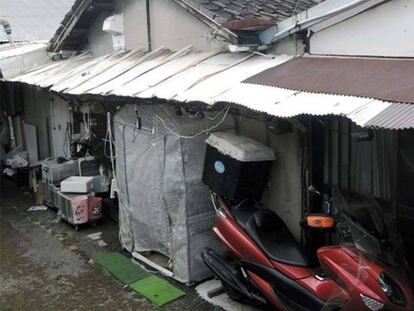 Casa onde foi encontrado, congelado, o cadáver de Airi Kakimoto