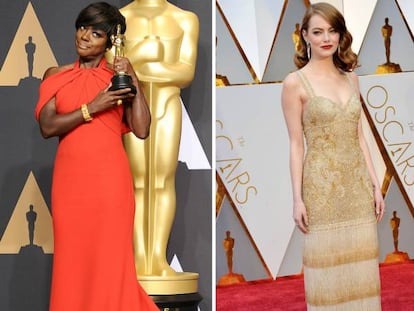 Nicole Kidman, Viola Davis y Emma Stone, en la gala de 2017.