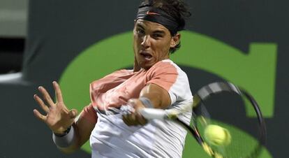 Rafael Nadal, en su partido contra Hewitt.