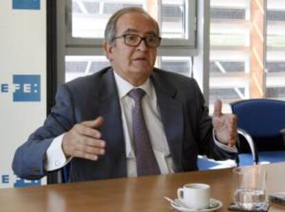 El presidente de Pimec, Josep González, durante una entrevista con Efe. EFE/Archivo