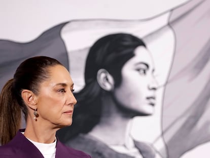 Claudia Sheinbaum en conferencia de prensa, este martes.