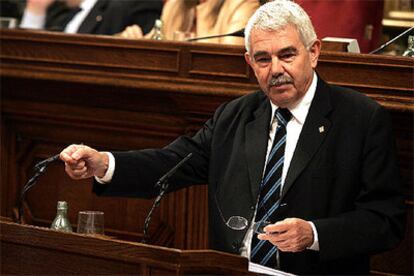 Pasqual Maragall, durante el discurso que ha abierto el Debate de Política General en el Parlamento de Cataluña. ©