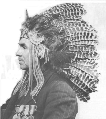 Francis Pegahmagabow, uno de los mejores francotiradores del bando aliado.