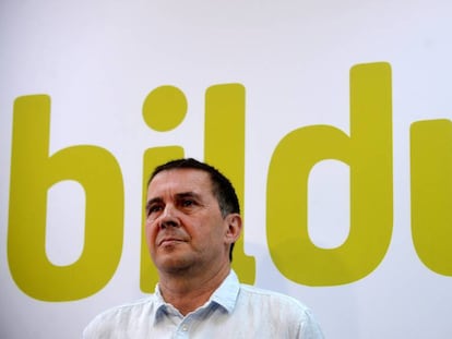 Arnaldo Otegi, candidato de Bildu. 