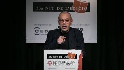 Lluís Pasqual, al recibir el Premio Atlántida.