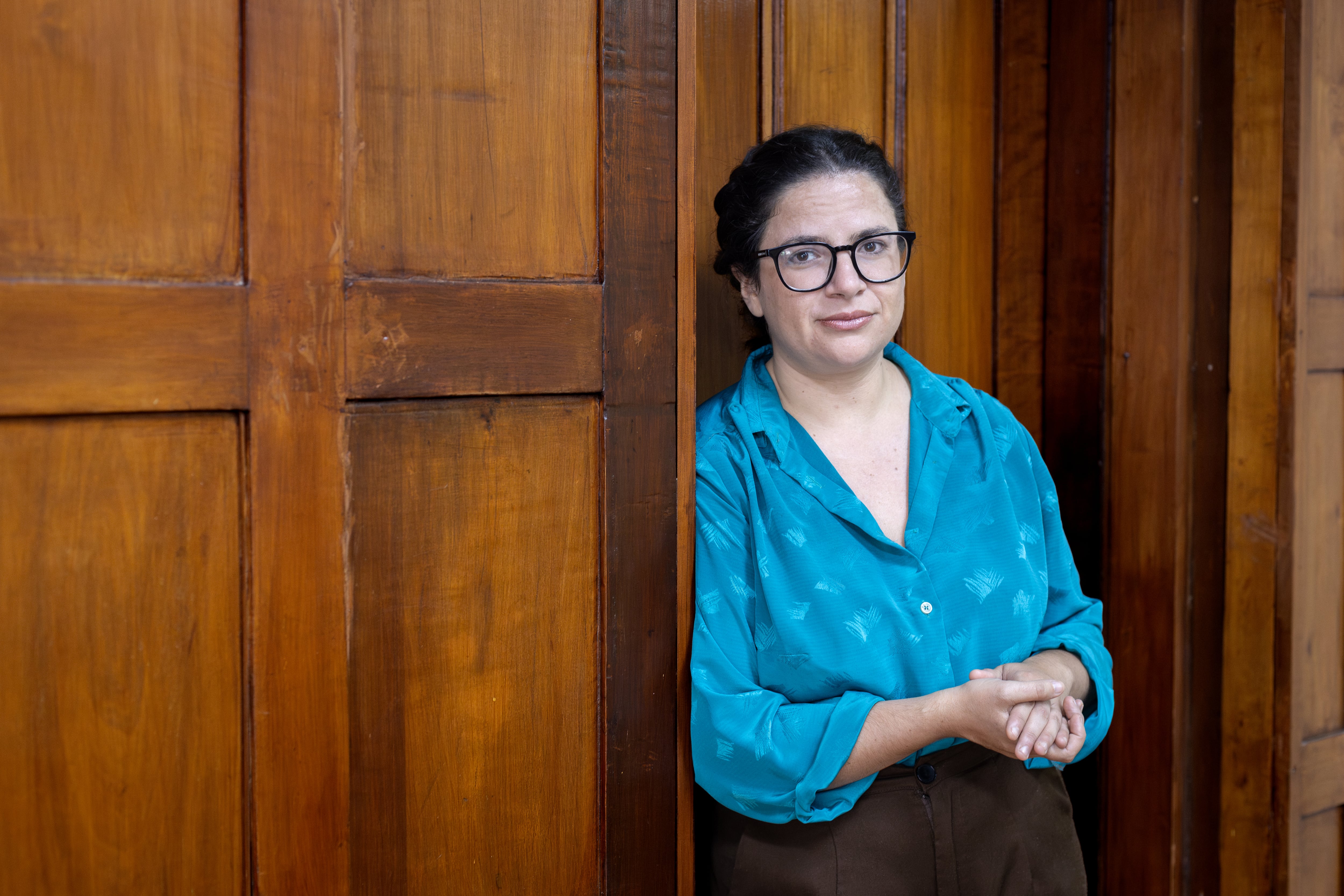 La ministra de la mujer, Antonia Orellana, en Santiago.